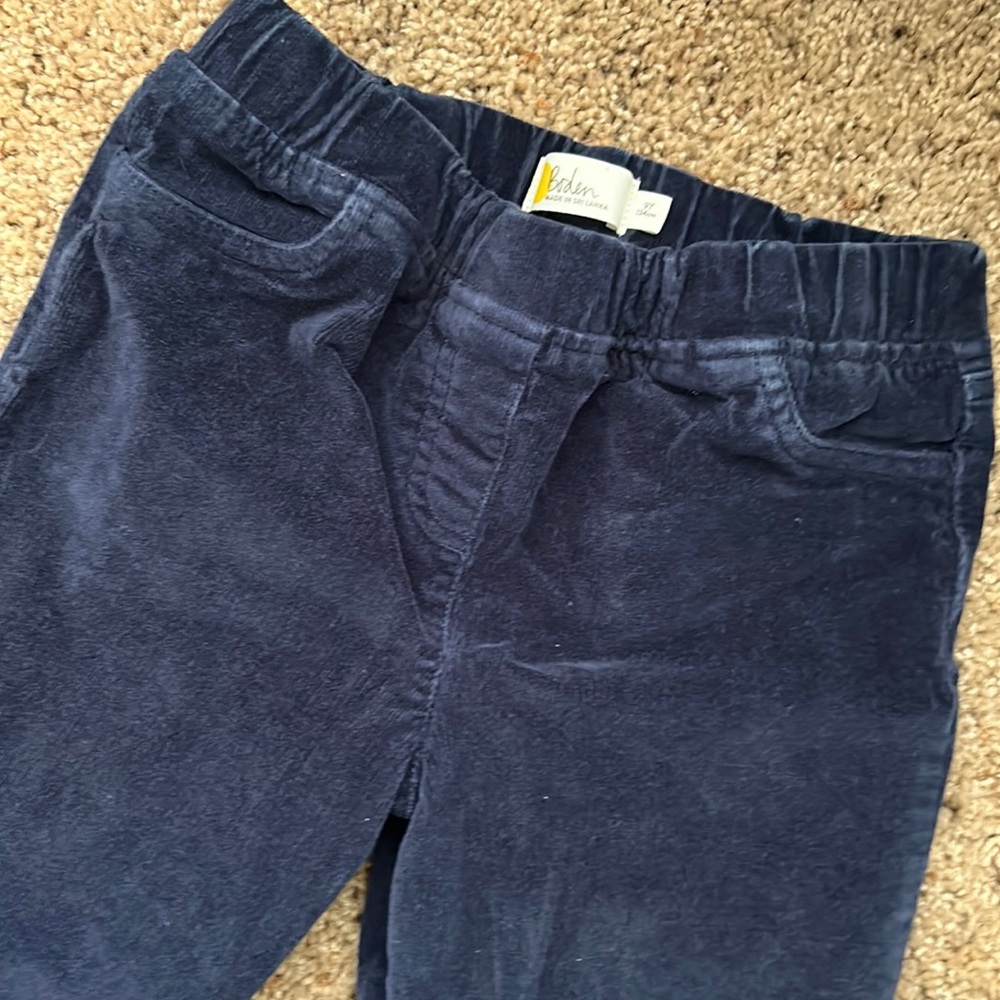 Boden girls corduroy pull on pants